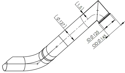 Exhaust Pipe for Iveco