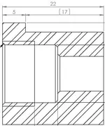 Universal Fitting, M14X1,5 / Ø7,5