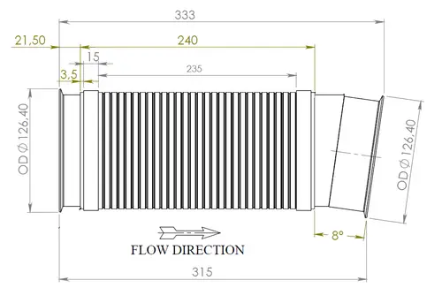 Flex Pipe for Scania