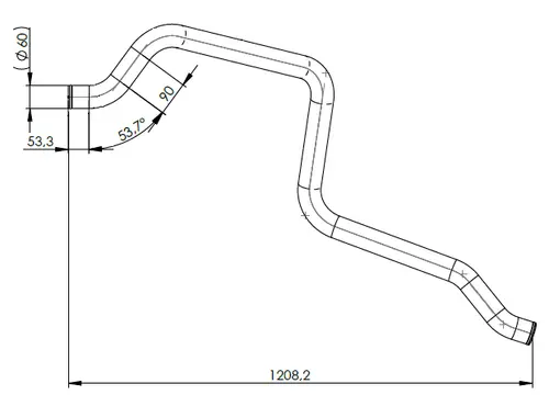 Water Coolant Pipe for MAN