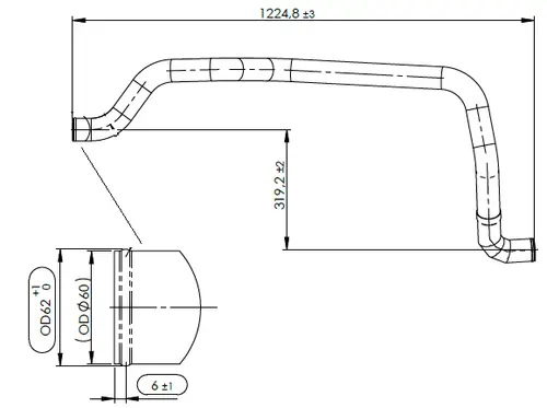 Water Coolant Pipe for MAN
