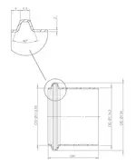 TUBE Connection Male, dia.=114.3 / L=100 mm, INOX