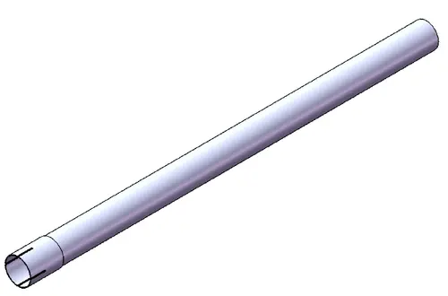 Extension Pipe, OD/ID=60/60.5 / L=1000, ALU