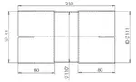 Pipe Connector, ID=111 / L=210, ALU