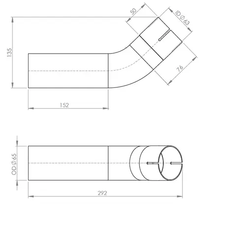 Pipe for Iveco