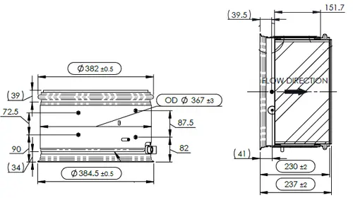 DPF for Cummins - SmartRange (Clamps/Gaskets included)