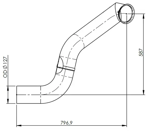 Exhaust Pipe for Iveco