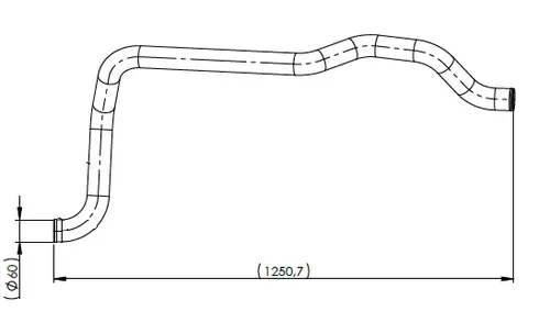 Water Coolant Pipe for MAN