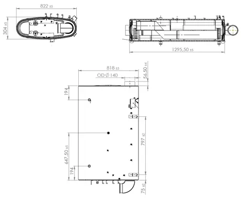 Silencer w. SCR for Mercedes