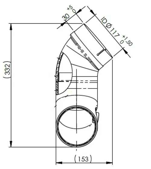 Insulated Exhaust Pipe for Iveco