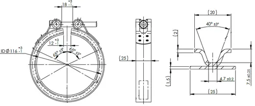V-Clamp for Mercedes