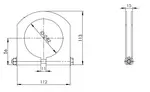 Truck Make Clamp for Iveco, Ø=80-83 mm, ALU