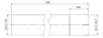 Extension Pipe, OD/ID= 108/108.5 / L=600, SPD