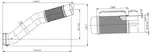 Exhaust Pipe w. Flex, D2S+ for MAN
