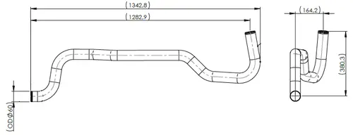 Water Coolant Pipe for MAN